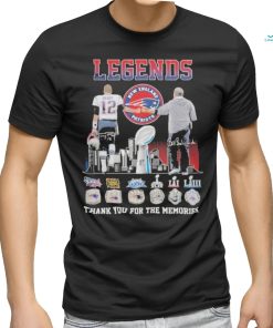 New England Patriots Tom Brady and Bill Belichick Legend Thank You For The Memories 2024 Signatures Shirt