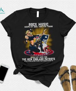 New England Patriots rock music keep my soul forever young shirt