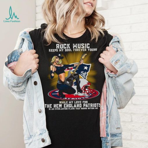 New England Patriots rock music keep my soul forever young shirt
