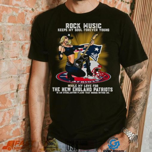 New England Patriots rock music keep my soul forever young shirt