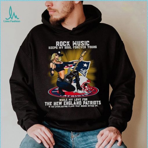New England Patriots rock music keep my soul forever young shirt