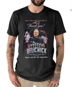 New England Patriots thank you belichick 2000 head coach 2013 thank you for the memories shirt