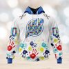 New York Rangers Hoodie Special Retro Gradient Design Hoodie