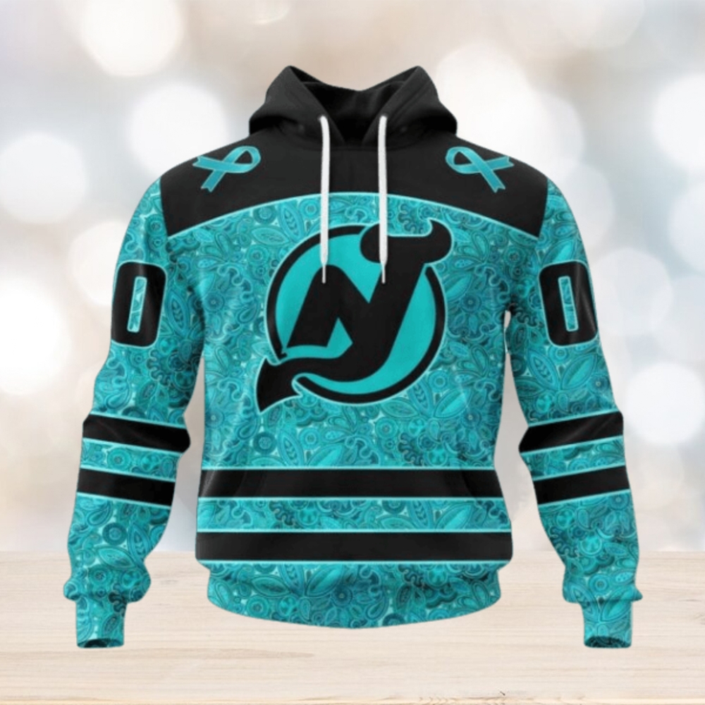 New Jersey Devils Hoodie Special Design Fight Ovarian Cancer Hoodie New Jersey Devils Hoodie Special Design Fight Ovarian Cancer Hoodie