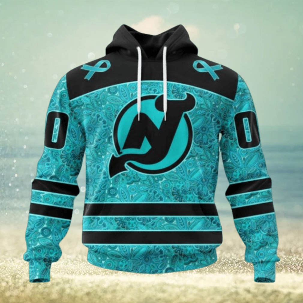 New Jersey Devils Hoodie Special Design Fight Ovarian Cancer Hoodie New Jersey Devils Hoodie Special Design Fight Ovarian Cancer Hoodie