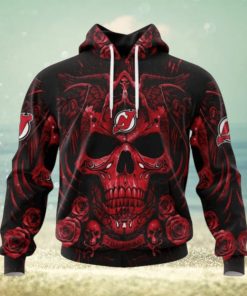 New Jersey Devils Hoodie Special Design With Skull Art Hoodie