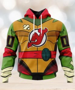 New Jersey Devils Hoodie Special Teenage Mutant Ninja Turtles Design Hoodie