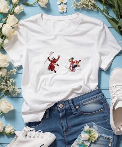 New Jersey Devils VS Florida Panthers NHL 2024 mascot cartoon hockey shirt