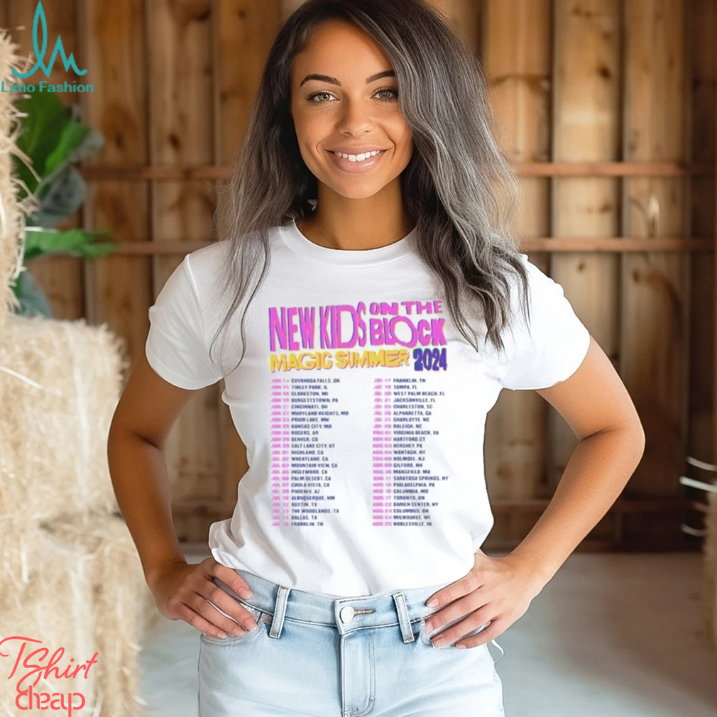 New Kids On The Block Magic Summer Tour 2024 Shirt Band Fan New Kids On The Block Magic Summer Tour 2024 Shirt Band Fan