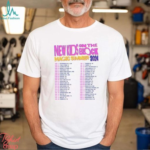 New Kids On The Block Magic Summer Tour 2024 Shirt Band Fan