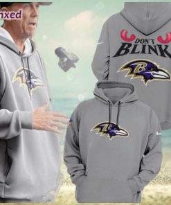 New Limited Edition Baltimore Ravens Gray 3d Hoodie