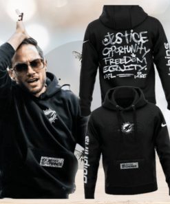 New Limited Justice Opportunity Equity Freedom Miami Dolphins 3d Hoodie