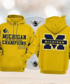 New Michigan Wolverines Big Ten East Champions 3d Hoodie