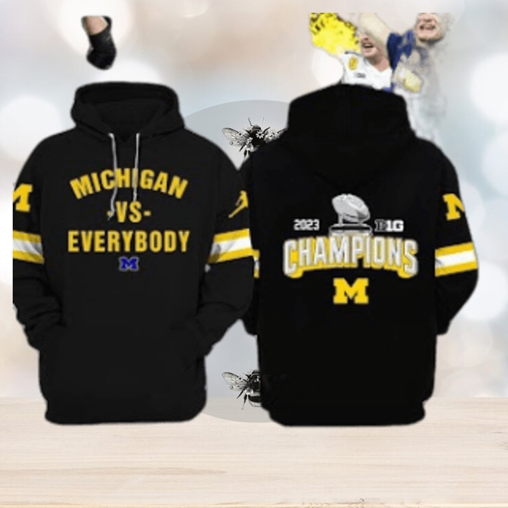 New Michigan Wolverines Vs Everybody Hoodie Football Champions New Michigan Wolverines Vs Everybody Hoodie Football Champions
