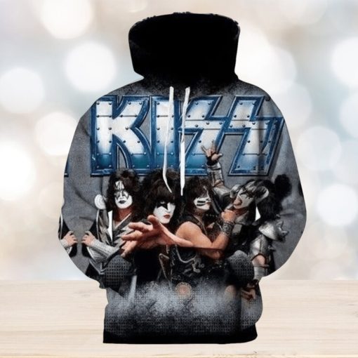 New Official Kiss Rock Band Members Limited Edition 3d Hoodie