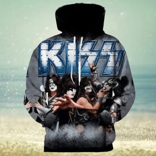 New Official Kiss Rock Band Members Limited Edition 3d Hoodie