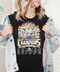 New Orleans Saints 2024 NFC South Division Champions signatures shirt
