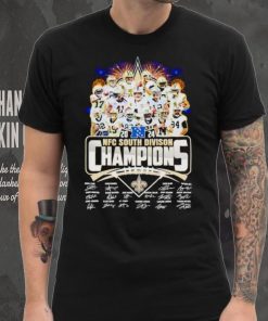 New Orleans Saints 2024 NFC South Division Champions signatures shirt