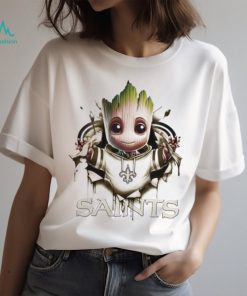 New Orleans Saints Baby Groot Blood Inside Me Shirt