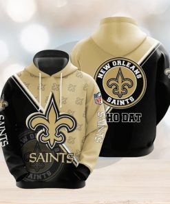 New Orleans Saints Big Logo Hoodies Print Full