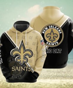 New Orleans Saints Big Logo Hoodies Print Full