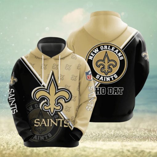 New Orleans Saints Big Logo Hoodies Print Full