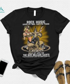 New Orleans Saints rock music keep my soul forever young shirt