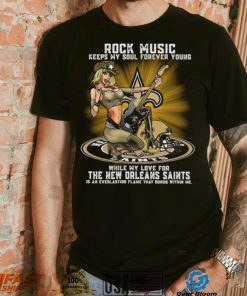 New Orleans Saints rock music keep my soul forever young shirt