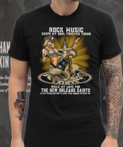 New Orleans Saints rock music keep my soul forever young shirt