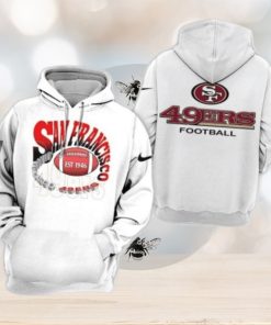 New San Francisco 49ers White 3d Hoodie Limited Edition