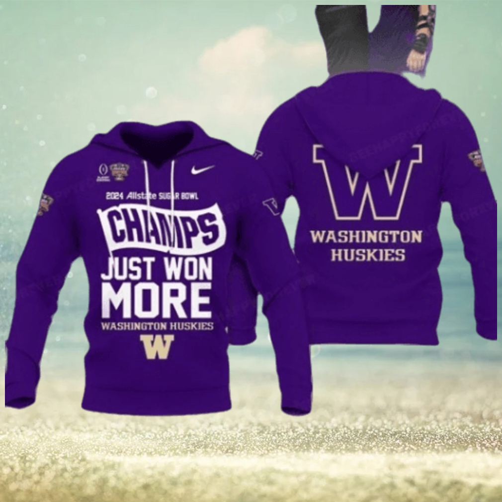 New Washington Huskies 2024 Sugar Bowl Champions Hoodie New Washington Huskies 2024 Sugar Bowl Champions Hoodie