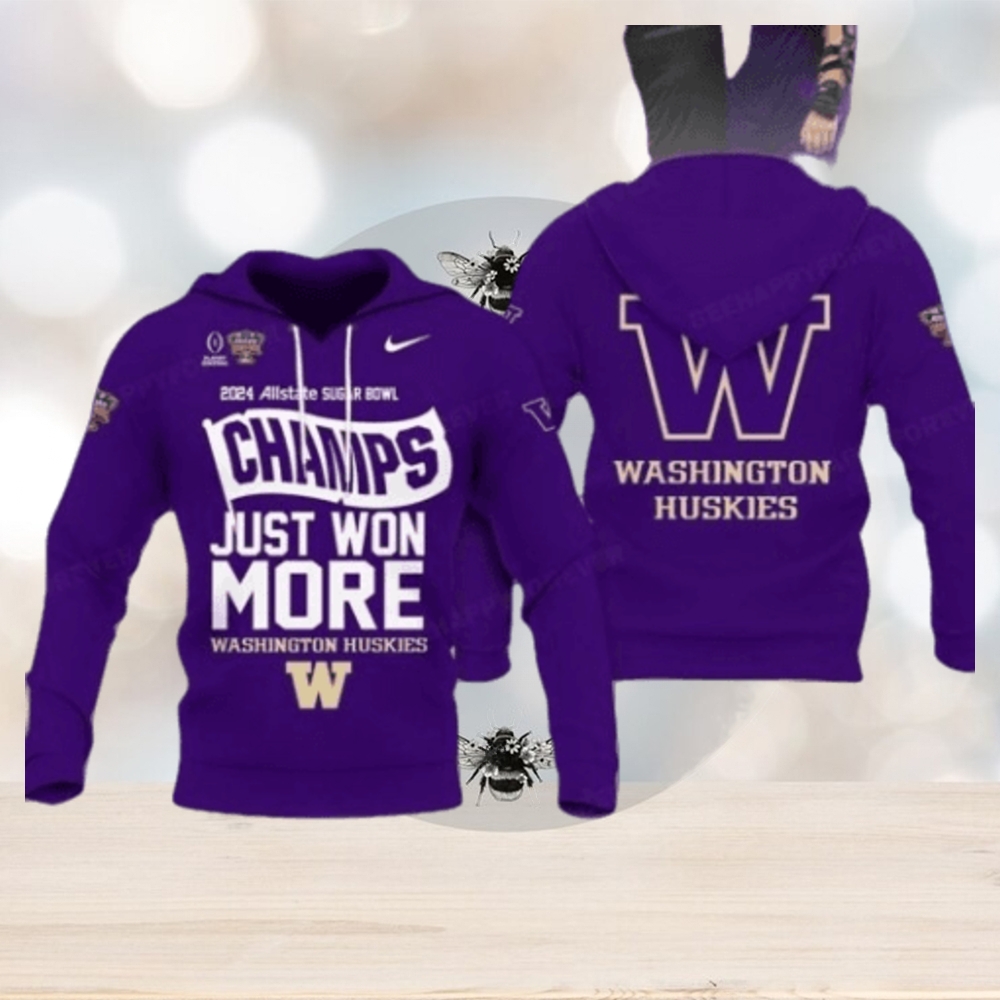 New Washington Huskies 2024 Sugar Bowl Champions Hoodie New Washington Huskies 2024 Sugar Bowl Champions Hoodie