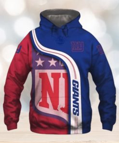 New York Giants 3D Hoodie Pullover Sweatshirt Nfl For Fans