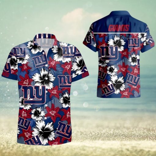 New York Giants Flower Hawaiian Shirt Best Gift For Summer Vacation