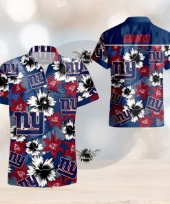 New York Giants Flower Hawaiian Shirt Best Gift For Summer Vacation