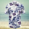 NFL New York Giants Hawaiian Shirt With Tropical Pattern Flamingo Printed For Fans