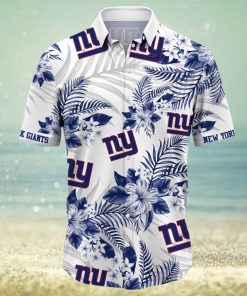 New York Giants Tropical Hibiscus Pattern Trending Summer Gift Hawaiian Shirt