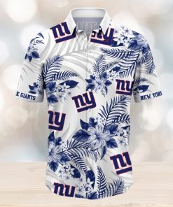 New York Giants Tropical Hibiscus Pattern Trending Summer Gift Hawaiian Shirt