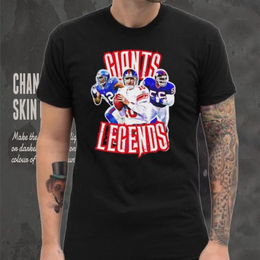 New York Giants legends Michael Strahan Eli Manning and Lawrence Taylor shirt
