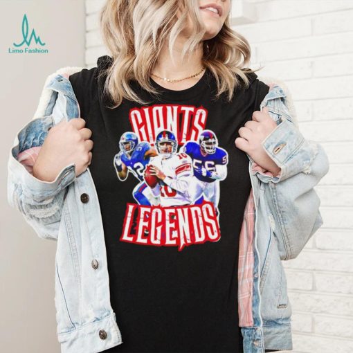 New York Giants legends Michael Strahan Eli Manning and Lawrence Taylor shirt
