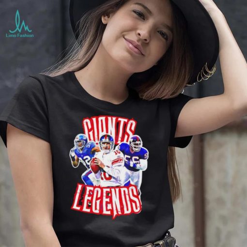 New York Giants legends Michael Strahan Eli Manning and Lawrence Taylor shirt