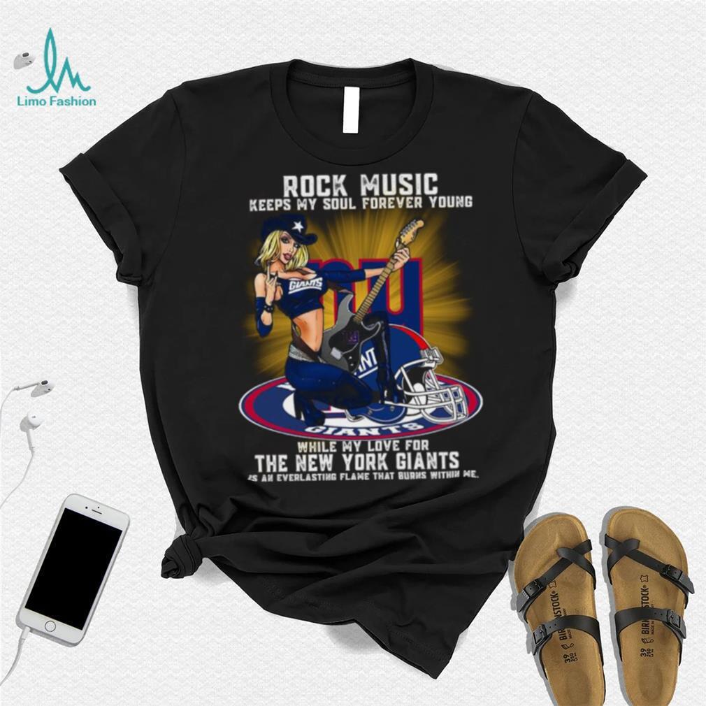 New York Giants rock music keep my soul forever young shirt New York Giants rock music keep my soul forever young shirt