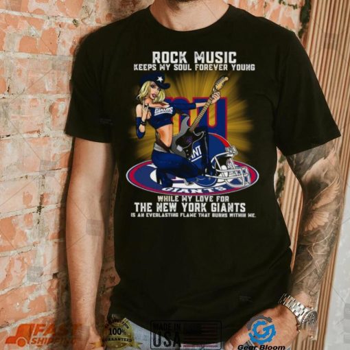 New York Giants rock music keep my soul forever young shirt