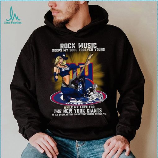 New York Giants rock music keep my soul forever young shirt