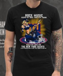 New York Giants rock music keep my soul forever young shirt