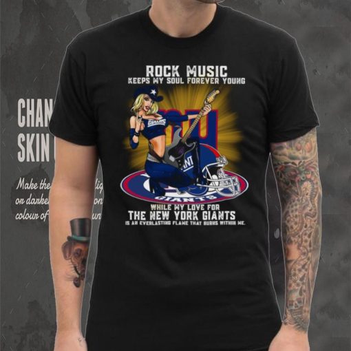 New York Giants rock music keep my soul forever young shirt