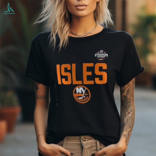 New York Islanders Fanatics Branded Women’s 2024 NHL Stadium Series Logo V Neck T shirt