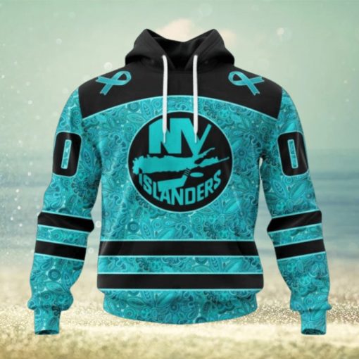 New York Islanders Hoodie Special Design Fight Ovarian Cancer Hoodie