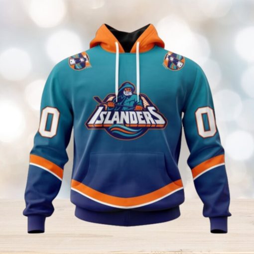 New York Islanders Hoodie Special Retro Gradient Design Hoodie