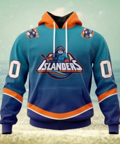 New York Islanders Hoodie Special Retro Gradient Design Hoodie